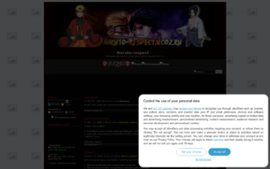 Скриншот сайта Naruto respect