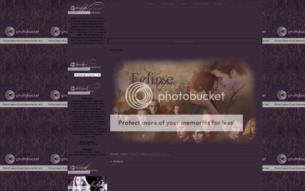 Скриншот сайта Twilight saga. Eclipse