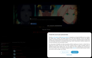 Скриншот сайта Naruto teisei