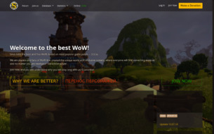 Скриншот сайта WoW - Sirus