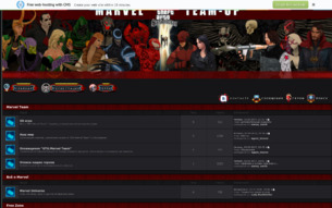 Скриншот сайта GTA: Marvel team