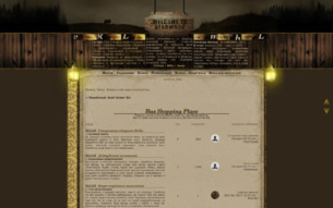 Скриншот сайта Deadwood: sold under sin