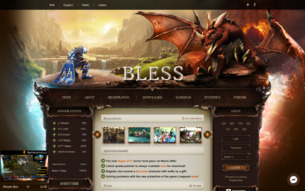 Скриншот сайта Bless MГ Online: в поисках невероятного