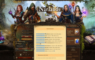 Скриншот сайта Narlands - браузерная онлайн игра