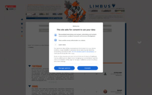 Скриншот сайта Limbus