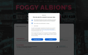 Скриншот сайта Foggy Albion’s Poison