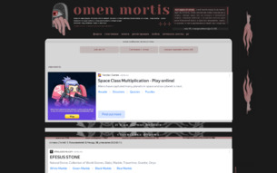 Скриншот сайта Omen mortis