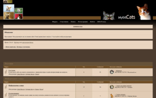 Скриншот сайта Коты-Воители. Легенда о племенах