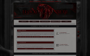 Скриншот сайта TVD: blood stream